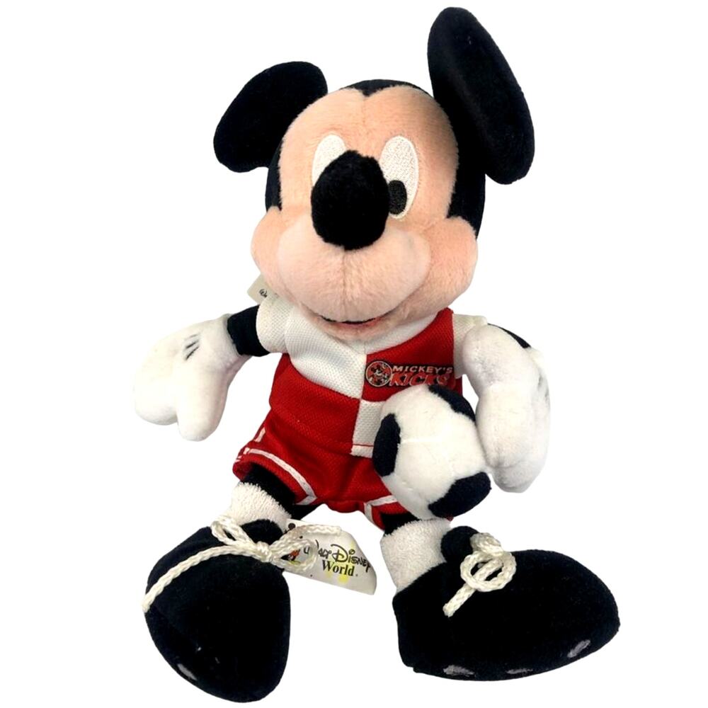 Walt Disney World Soccer Mickey Mouse Bean Bag w/ Tags